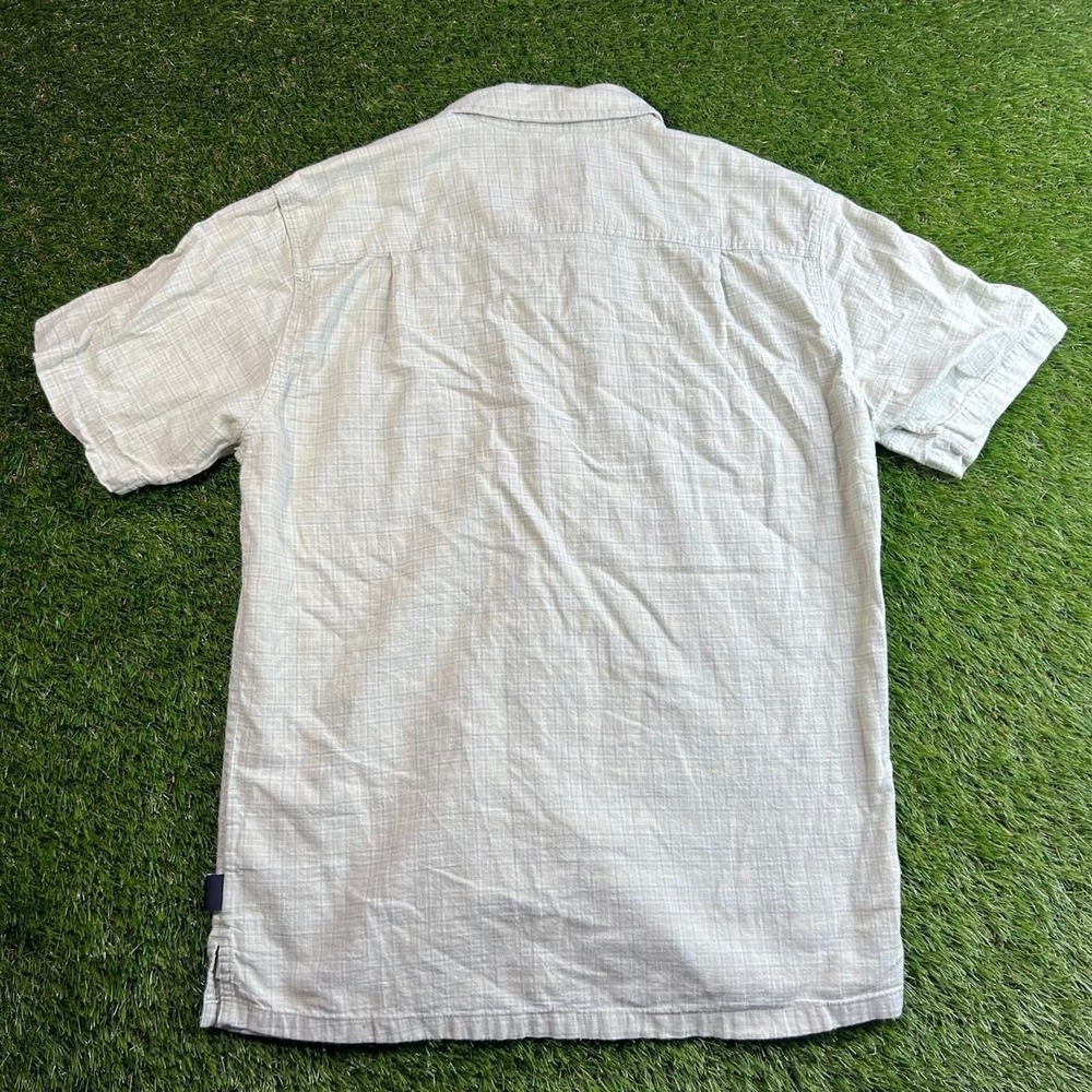 Patagonia Hemp Organic Cotton Button Up Shirt Light Green Outdoor Mens Medium - Picture 7 of 7